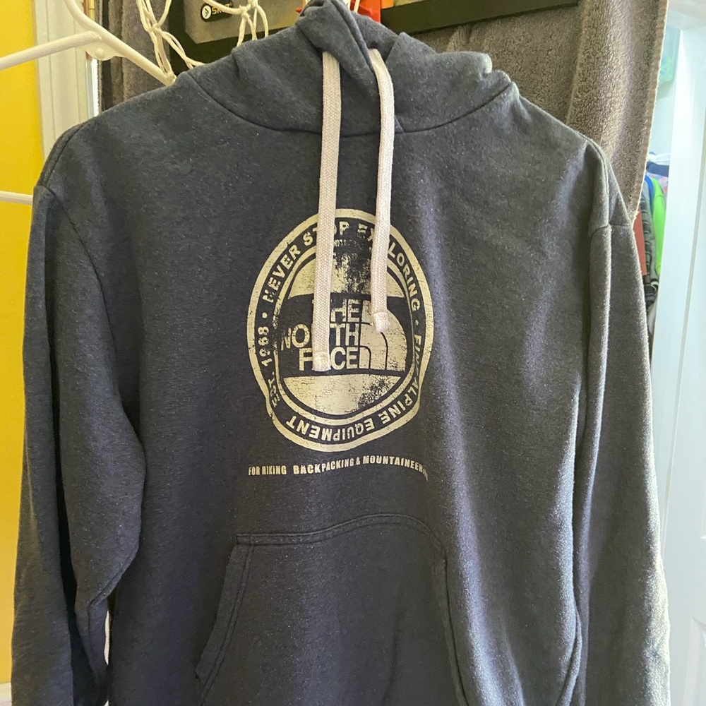 The North Face hoodie.